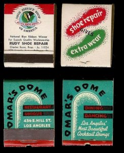 FULL UNSTRUCK MATCHBOOK Collection (32) all different from 1930s to 1950s