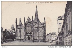 Facade De l'Eglise Notre-Dame, Vitre (Ille-et-Vilaine), France, 1900-1910s