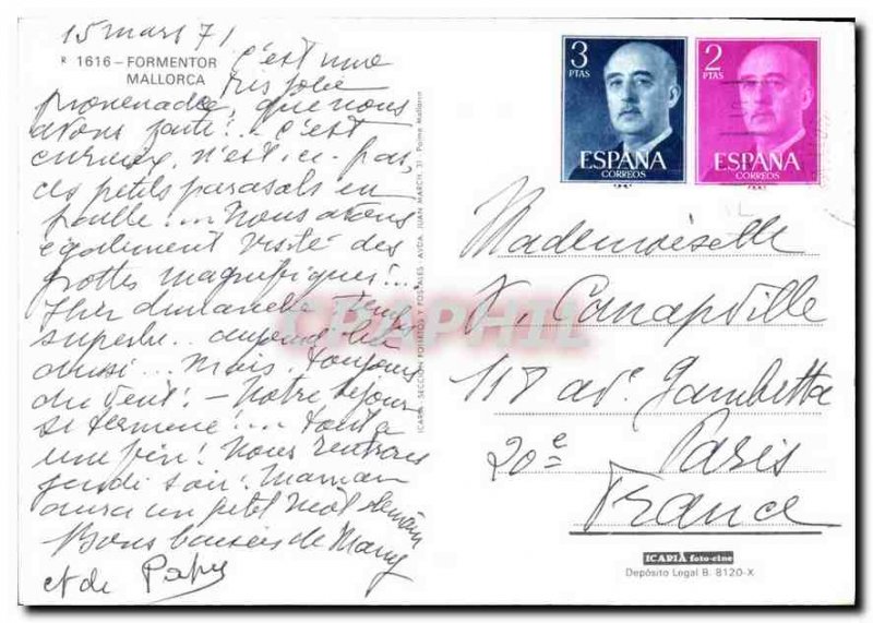 Postcard Modern Formentor Mallorca