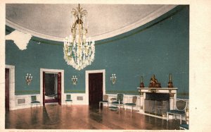 Vintage Postcard 1900's View of Blue Room The White House Washington D. C.