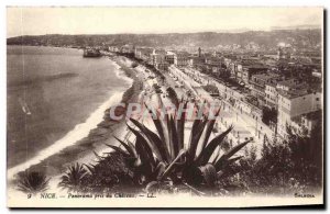 Postcard Old Nice Panorama pris du Chateau