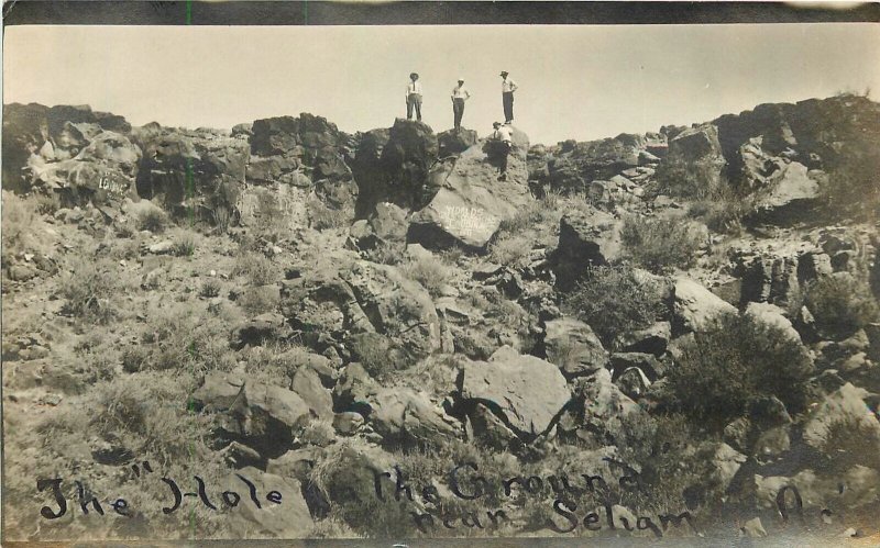 Postcard RPPC Arizona Seligman The Hole 1912 23-1673