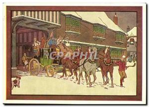 Illustrator Fancy Old Postcard Caleche Diligence Etablissements Lafont Ties a...