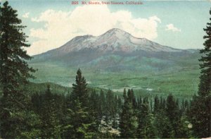 Mt. Shasta, from Sissons, California Britton & Rey Lithographers Postcard