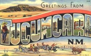 Tucumcari, NM USA Large Letter Town Unused 