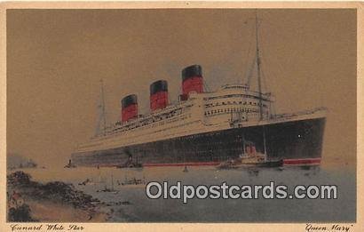 Queen Mary Cunard White Star Ship Unused 