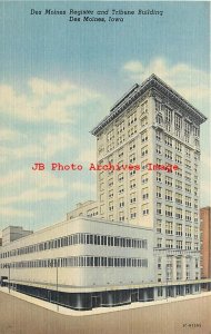 8 Linen Postcards, Des Moines Iowa, Various Scenes, Hospital-Hotel-Temple