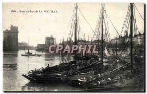 La Rochelle Old Postcard output port