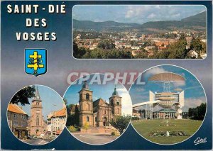 Modern Postcard Saint Die des Vosges (Vosges) Vue Generale The Church of St. ...