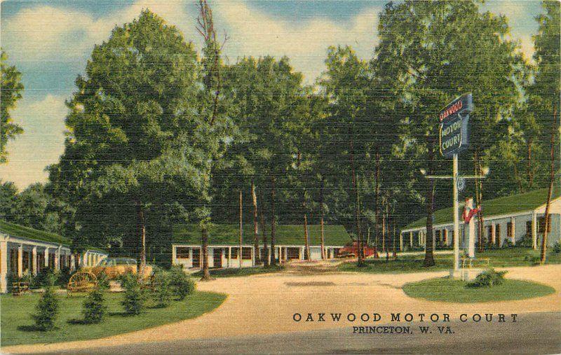 Oakwood Motor Court 1940s Princeton Wisconsin roadside Teich linen 5481