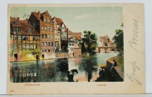 Hannover Germany Leineufer c1901 Postcard J14