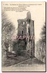 Vire - Ruins of Old Castle - Old Postcard