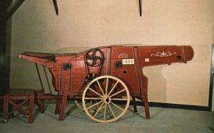 Vintage Postcard Threshing Machine Huron County Pioneer Museum Goderich Ontario