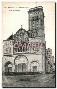 Old Postcard Vezelay Facade of The Church of the madeleine