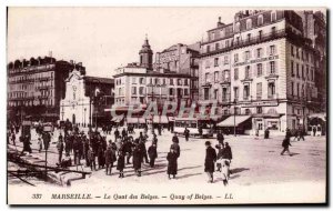 Marseille - Le Quai des Belges - Old Postcard