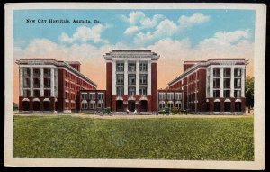 Vintage Postcard 1915-1930 New City Hospital (University) Augusta, Georgia (GA)