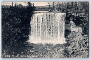 Ontario Canada Postcard Indian Falls Owen Sound c1920's Raphotype Tuck Art