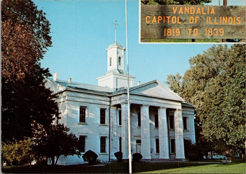 State House of Illinois 1819 to 1939 Vandalia IL Postcard PC402