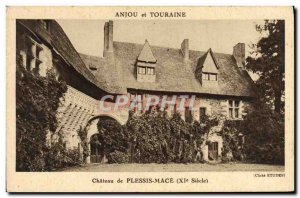 Old Postcard Anjou and Touraine Chateau de Pessis Mace