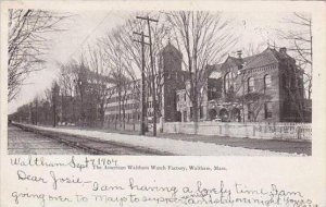 Massachusetts Waltham American Waltham Watch Factory 1904