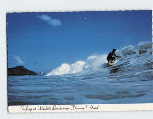 Postcard Surfing At Waikiki Beach Honolulu Hawaii USA