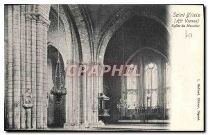 Old Postcard St Yrieix Haute Vienne Church Moustier