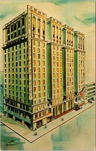 Historic Times Square Motor Hotel Downtown New York City New York DB Postcard 