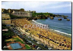 Modern Postcard Biarritz La Grande Plage and the bottom two casinos the Rock ...
