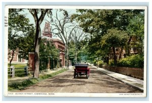 1919 Carriage Moving Quincy Street, Cambridge Massachusetts MA Postcard