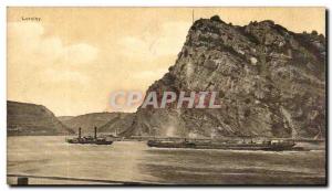 Old Postcard Loreley boat Peniche