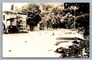 WATKINS GLEN NY RUINS GREAT FLOOD 1935 VINTAGE REAL PHOTO POSTCARD RPPC