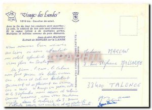 Postcard Modern Face Landes Sunset