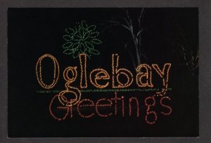 WV Oglebay Greetings Festival of Lights Wheeling West Virginia Postcard