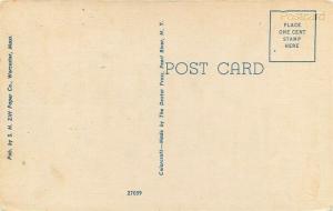 MA, Worcester, Massachusetts, Large Letter, Colorcraft No. 27059