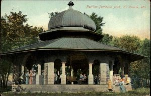 La Crosse Wisconsin WI Pavilion Pettibone Park c1900s-20s Postcard