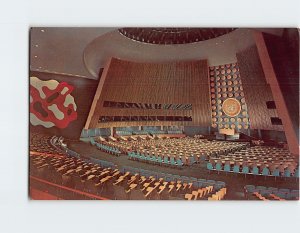 Postcard The General Assembly, United Nations, New York City, New York