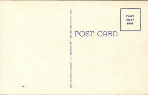 Linen Postcard U.S. Post Office in North Vernon, Indiana~1470