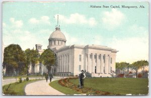 Vintage Alabama State Capitol Montgomery Postcard with 1911 Postmark