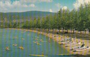 Canada Boating At The Bathing Beach Penticton British Columbia