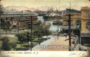 Docking a Liner in Hoboken, New Jersey