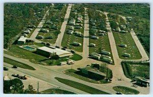 PORT RICHEY, Florida FL ~ Vintage Trailers SON MAR TRAVEL PARK Roadside Postcard 