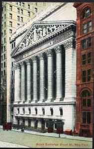 NEW YORK CITY Stock Exchange Broad Street - Divided Back