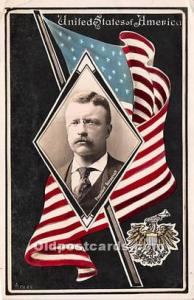 United States of America President Theodore Roosevelt Postal Used Unknown cre...