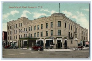 Bismarck North Dakota Postcard Grand Pacific Hotel Exterior 1910 Vintage Antique