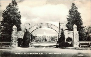 Gateway Union Printers Home Colorado Springs Photo Artvue Postcard Vintage Vtg 