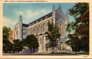 New Jersey Princeton The Chapel Princeton University 1953 Curteich