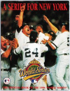 CONTINENTAL SIZE POSTCARD BASEBALL OFFICIAL BOOK OF THE 1996 WORLD SERIES