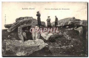 St. Mary Old Postcard Stones druidic Mousseaux