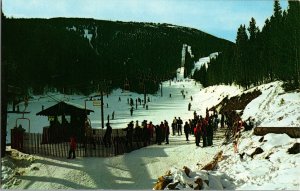 Ski Lift Red Lodge Grizzly Peak Montana 1950s/1960s Postcard