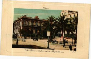 CPA AK Algérie-Oran-La Place Kléber et la Préfecture (236397)